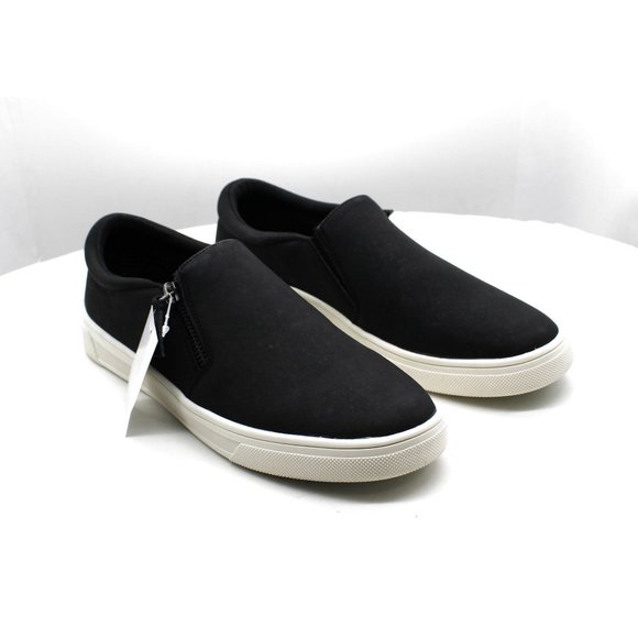 Kensie Ladies Shoes Kensie Ladies Suede Slip On Side Zip Sneaker